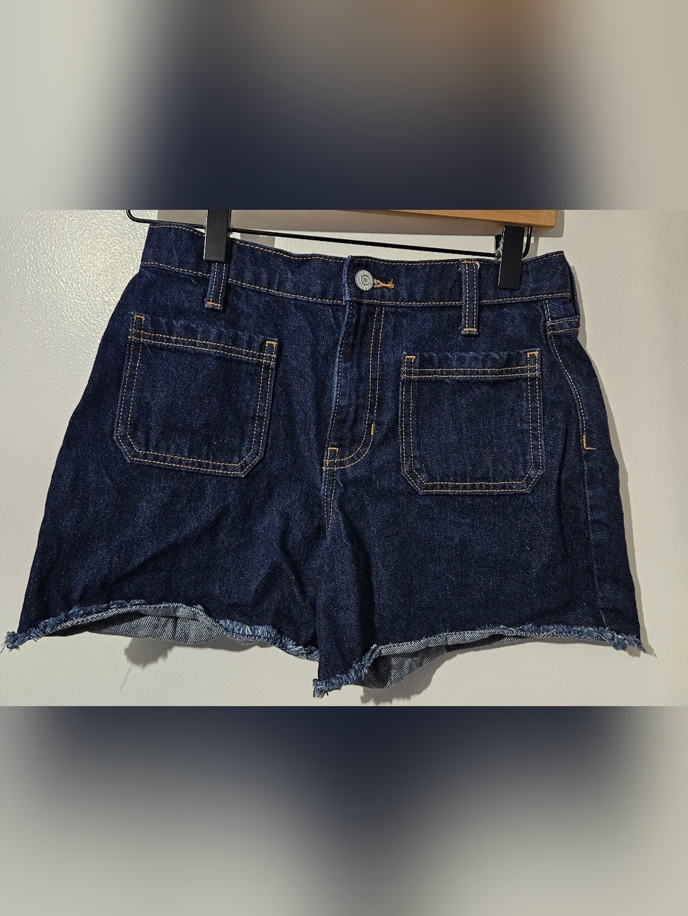 Old Navy Dark Blue Denim high rise adjustable waist  Shorts girls 14